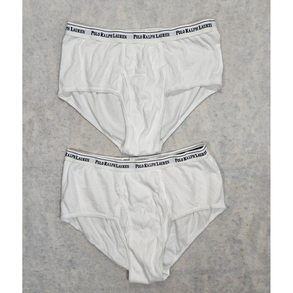 Vtg Polo Ralph Lauren Underwear Mens 42 XL NEW LOT White Tighty Whities 90s Y2K